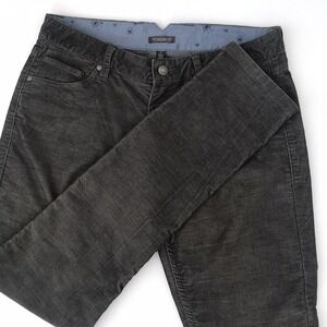 Toad & Co Corduroy Pants Womens 8 Sybil Slim Gray Organic Cotton Slim Fit Retro